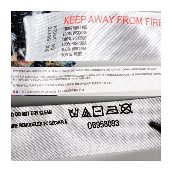 NWT Free People | Black Combo Blue Lagoon Print Pants Size Small - Picture 9 of 12